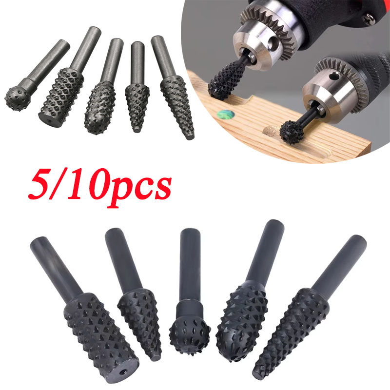 Woodworking Files And Rasps - 5/10pcs Woodworking Wood Carving Rasp Drill