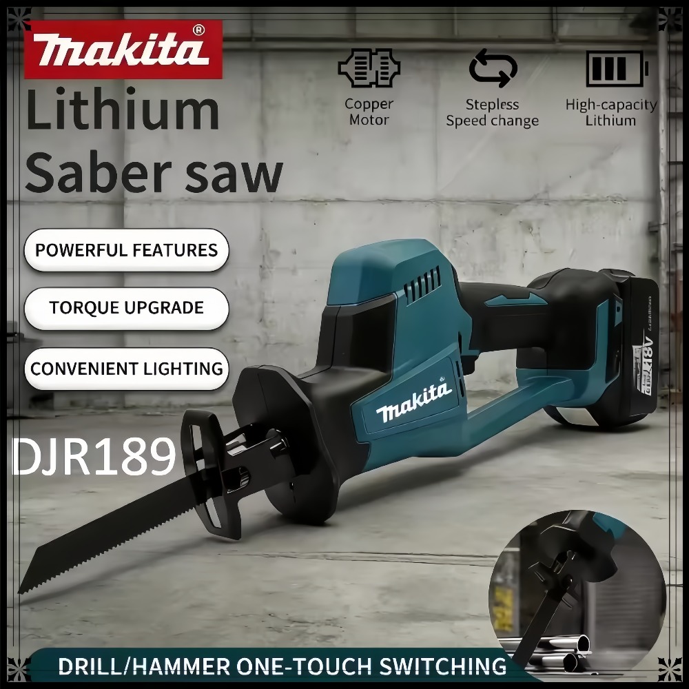 Woodworking Essential Tools - 2026 Makita DJR189 18V Brushless Cordless