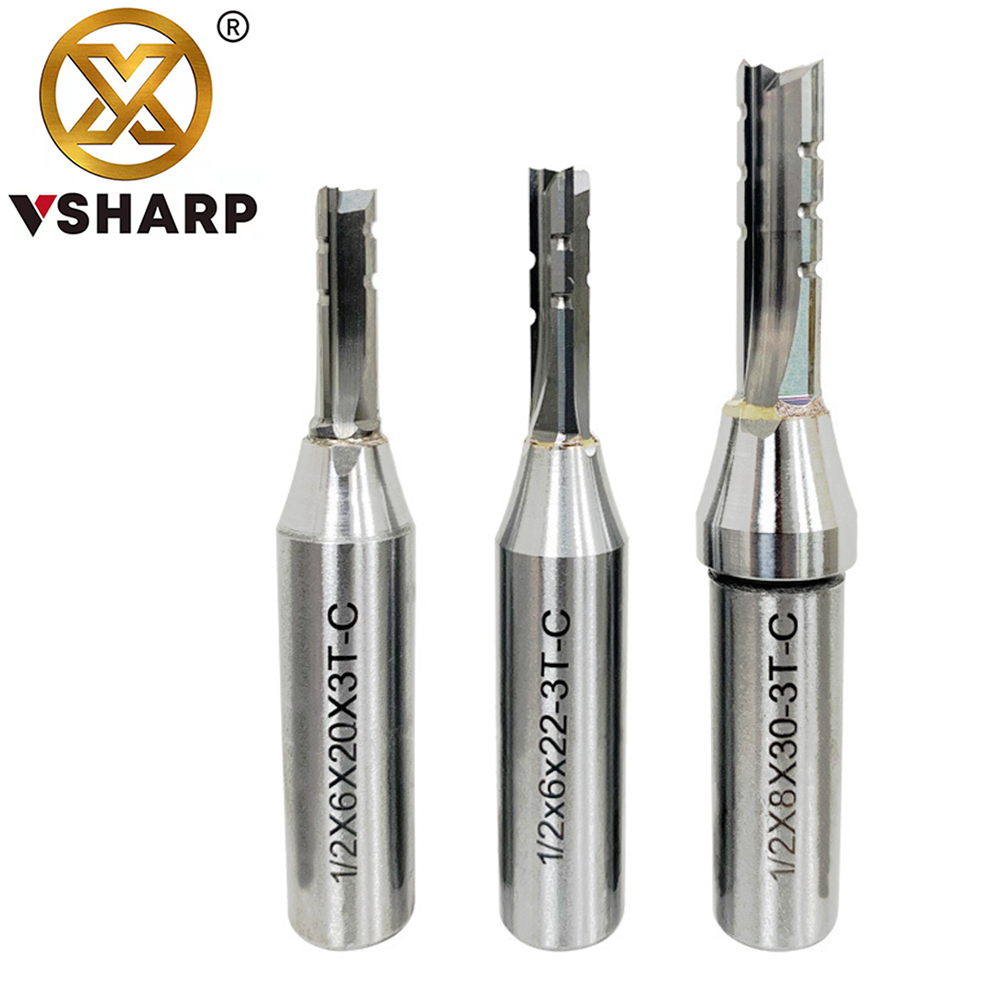 Woodworking Nc - Vsharp 3 Flutes TCT Straight Cutting