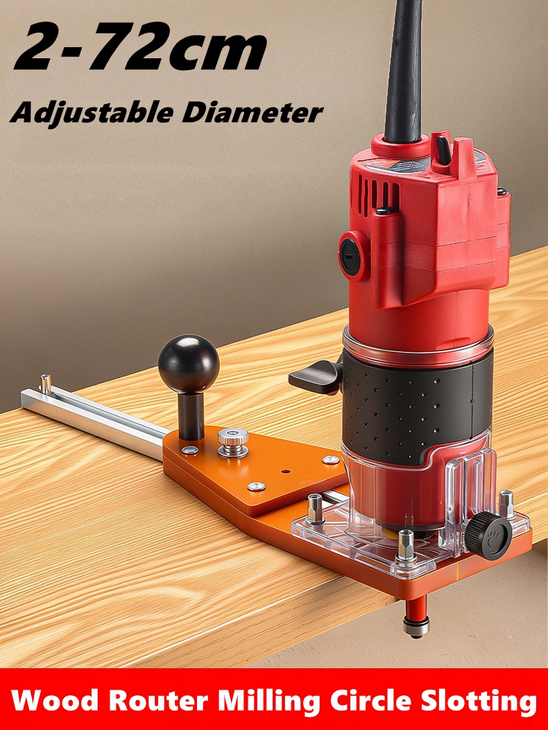 Woodworking Manufacturing - Router Circle Cutter Jig for Wood