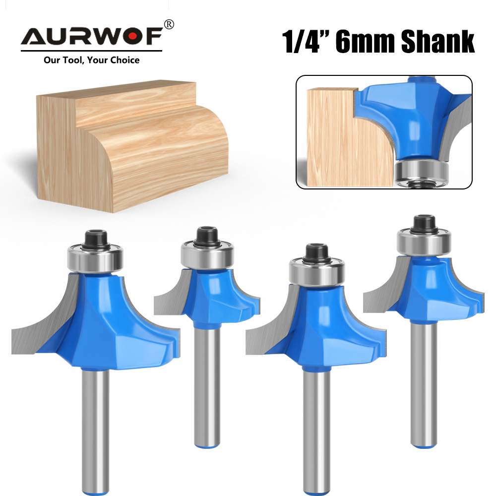 Woodworking Nc - 1pc 6mm 1/4 Shank Small Corner