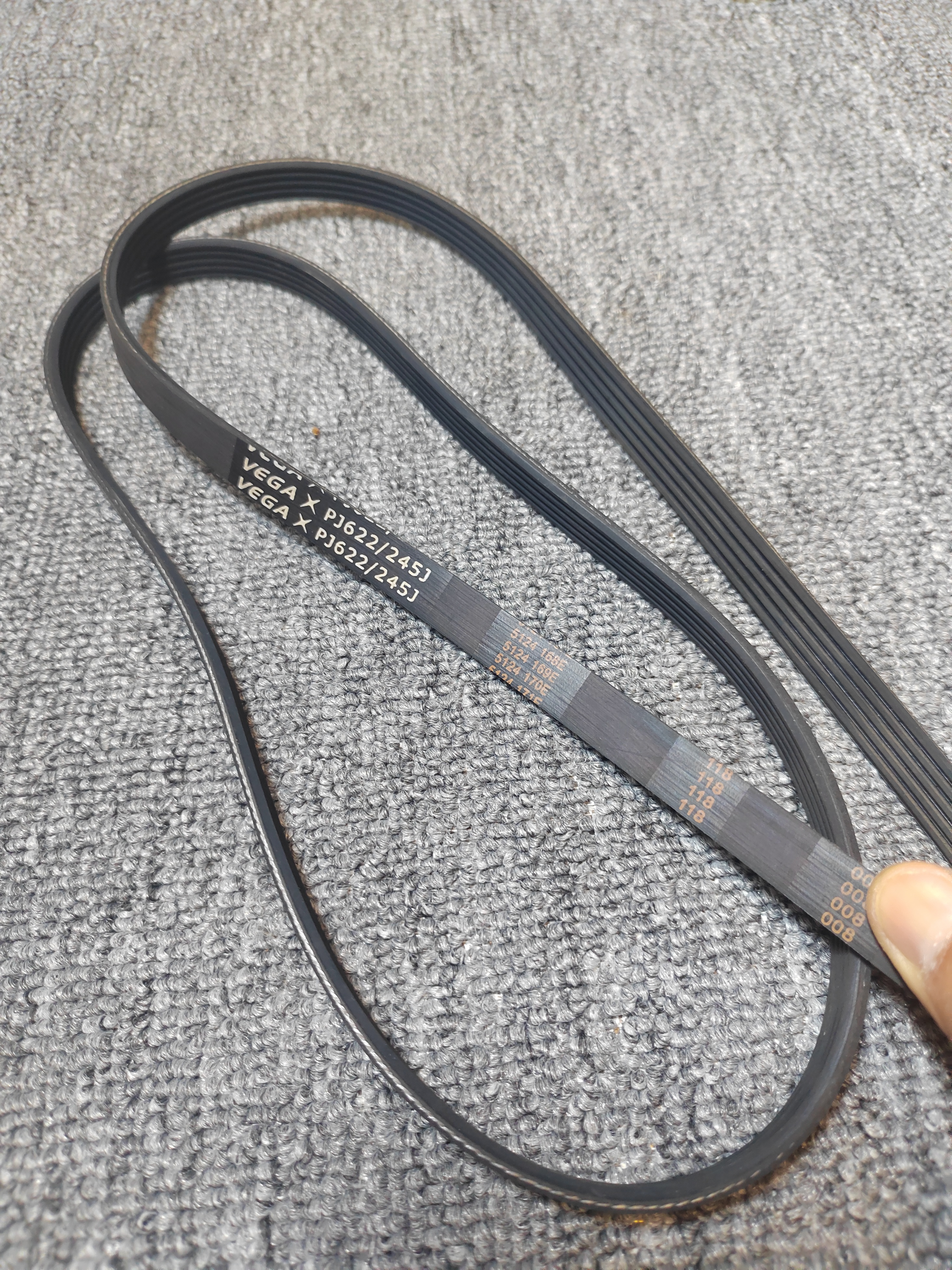 Woodworking Essential Tools - 2PCS Rubber multi-wedge belt PJ622/245J woodworking