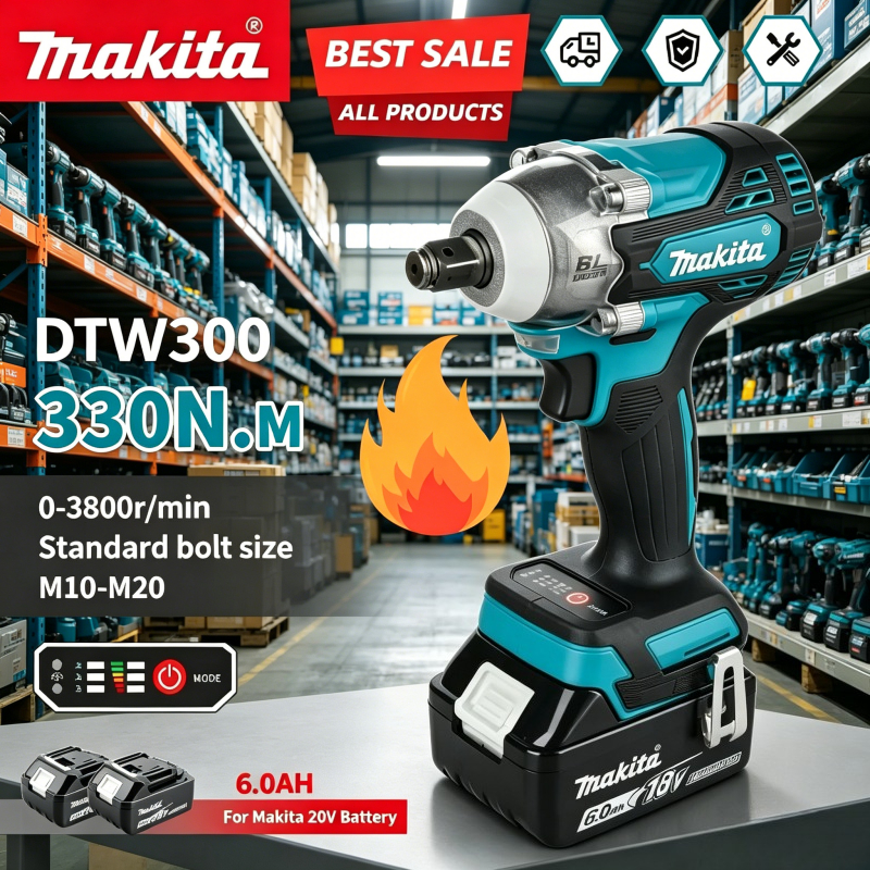 Woodworking Essential Tools - Makita DTW300 Brushless Power Large Cordless