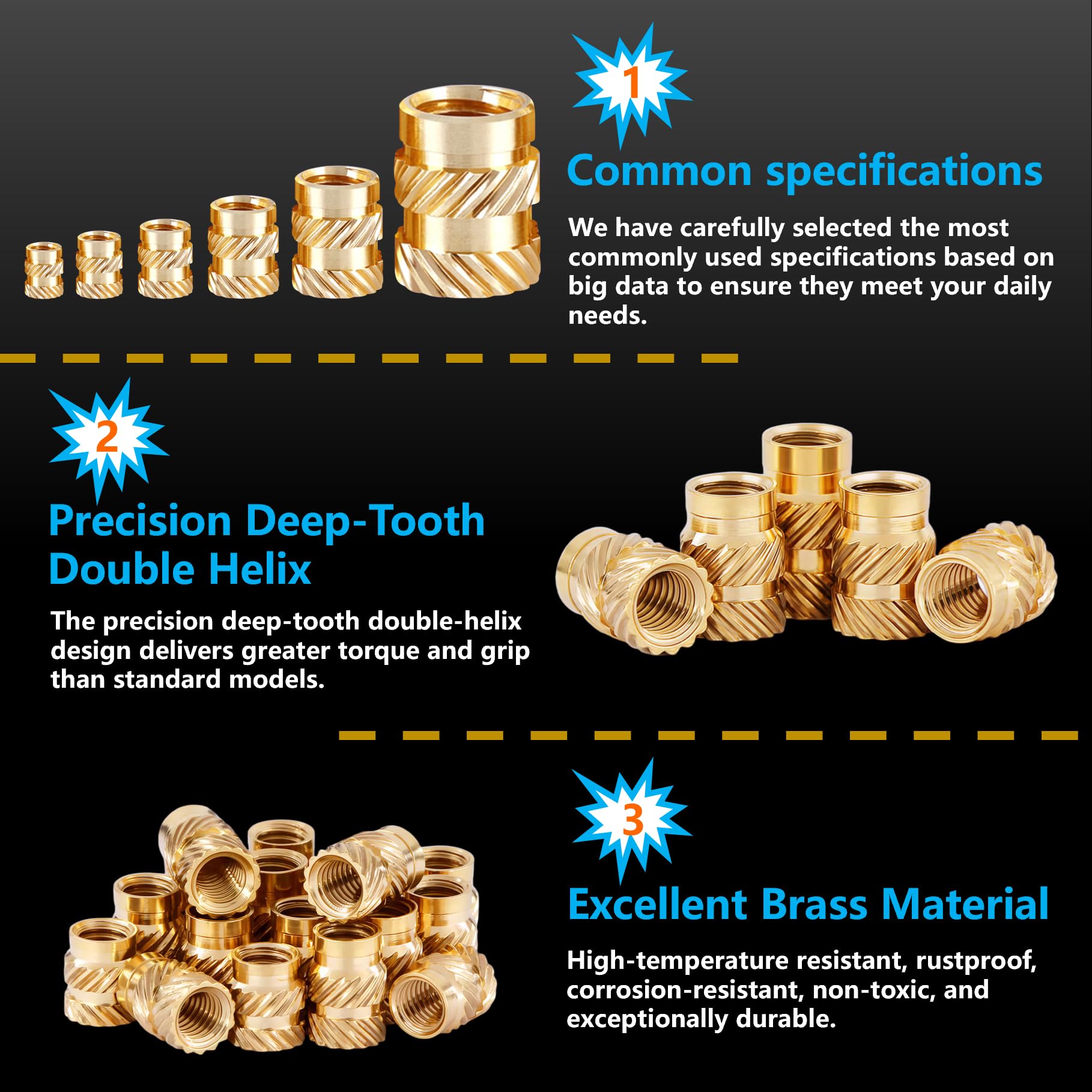 600Pcs M2-M6 Brass Threaded In – обзор и цена Woodworking Shops