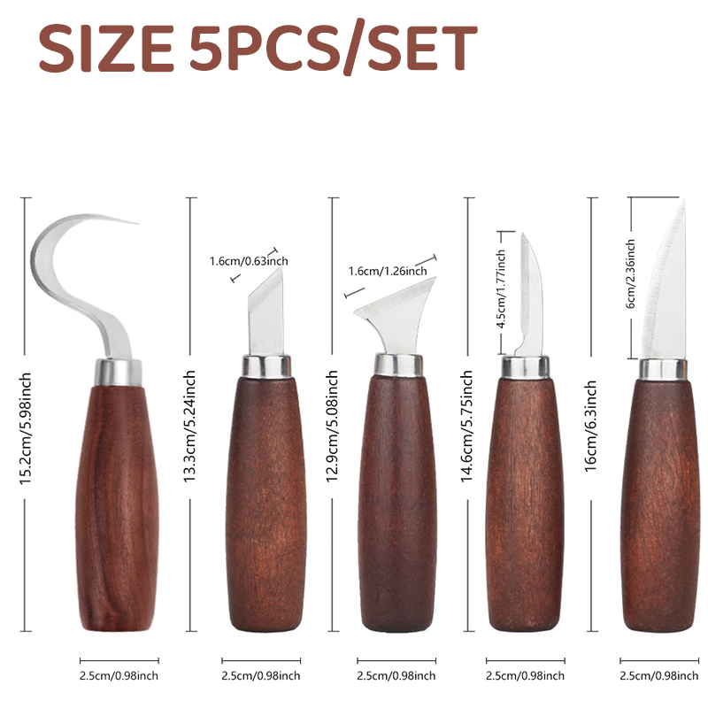 5pcs tools for wood carving Ch – обзор и цена Woodworking Knives