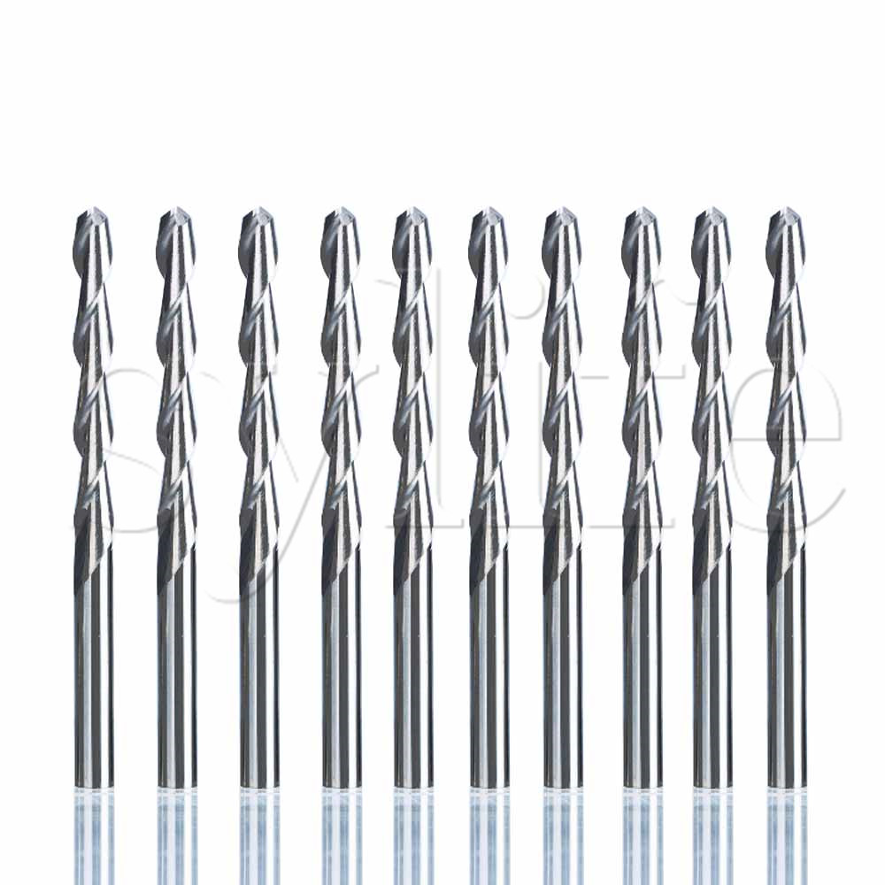 10pcs Double Flute Spiral Cutt – обзор и цена Woodworking Nc