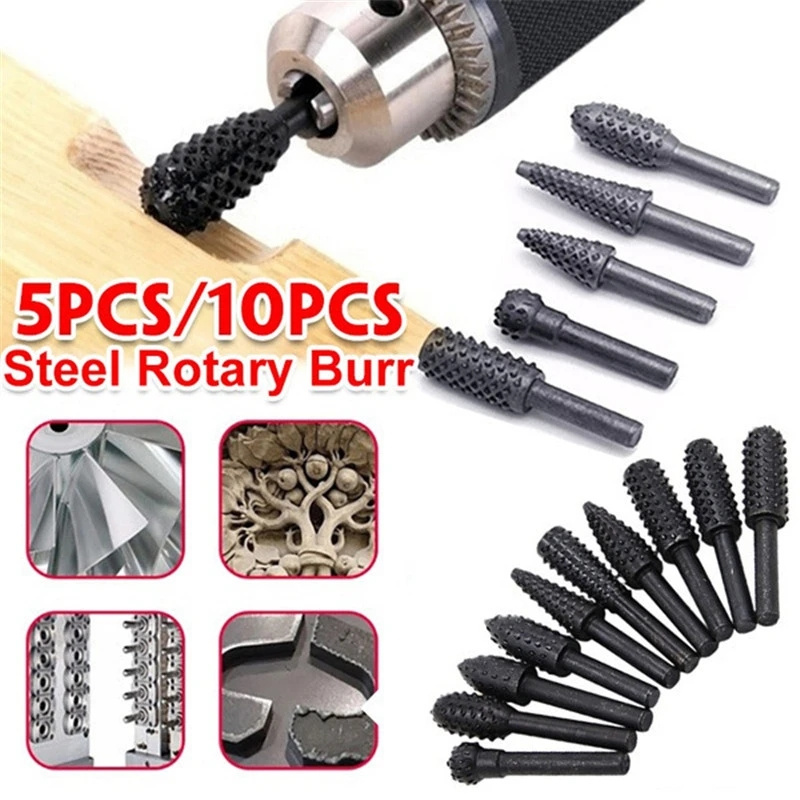 5PCS/10PCS 6mm Shank Rotary Bu – обзор и цена Woodworking Files And Rasps