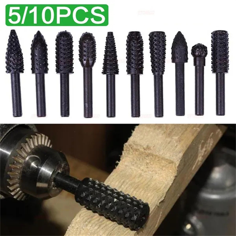 5PCS/10PCS 6mm Shank Rotary Bu – обзор и цена Woodworking Files And Rasps