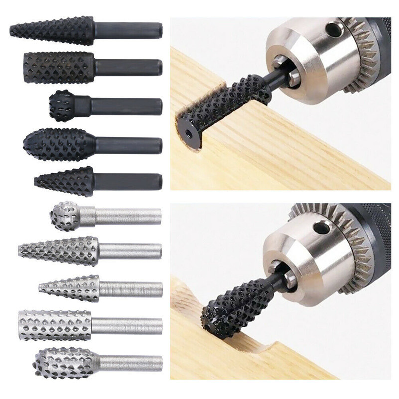 5PCS/10PCS 6mm Shank Rotary Bu – обзор и цена Woodworking Files And Rasps