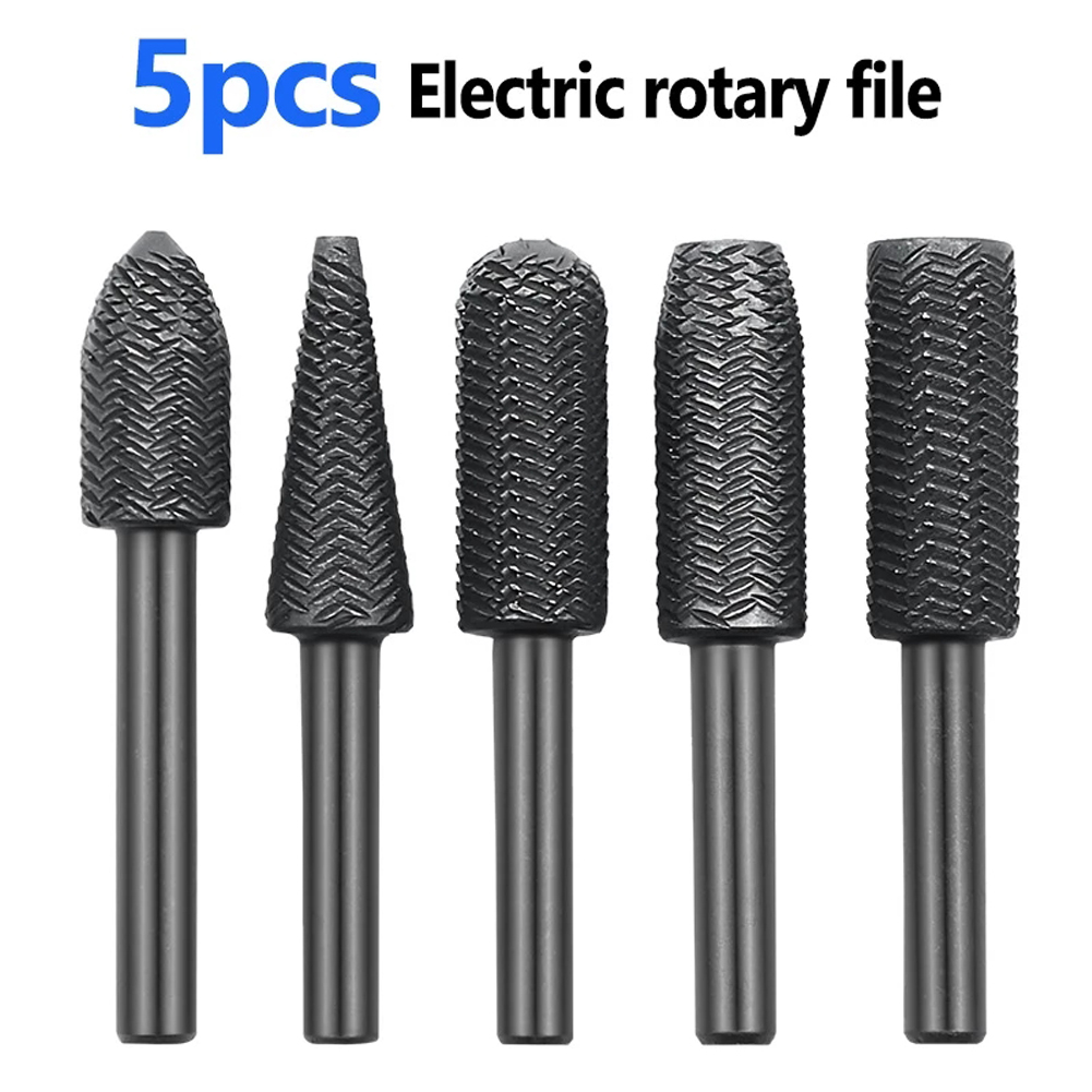 5Pcs Double Cut Rotary Rasp Fi – обзор и цена Woodworking Files And Rasps