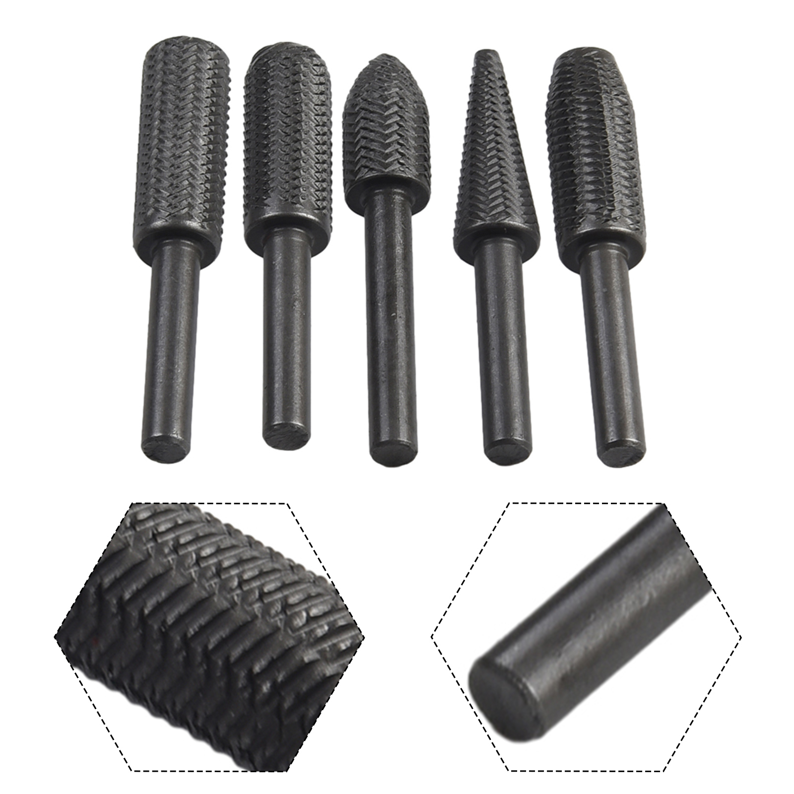 5Pcs Double Cut Rotary Rasp Fi – обзор и цена Woodworking Files And Rasps
