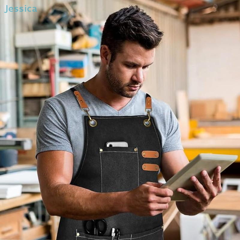 ♥Black Denim Apron with Multip – обзор и цена Woodworking Apron