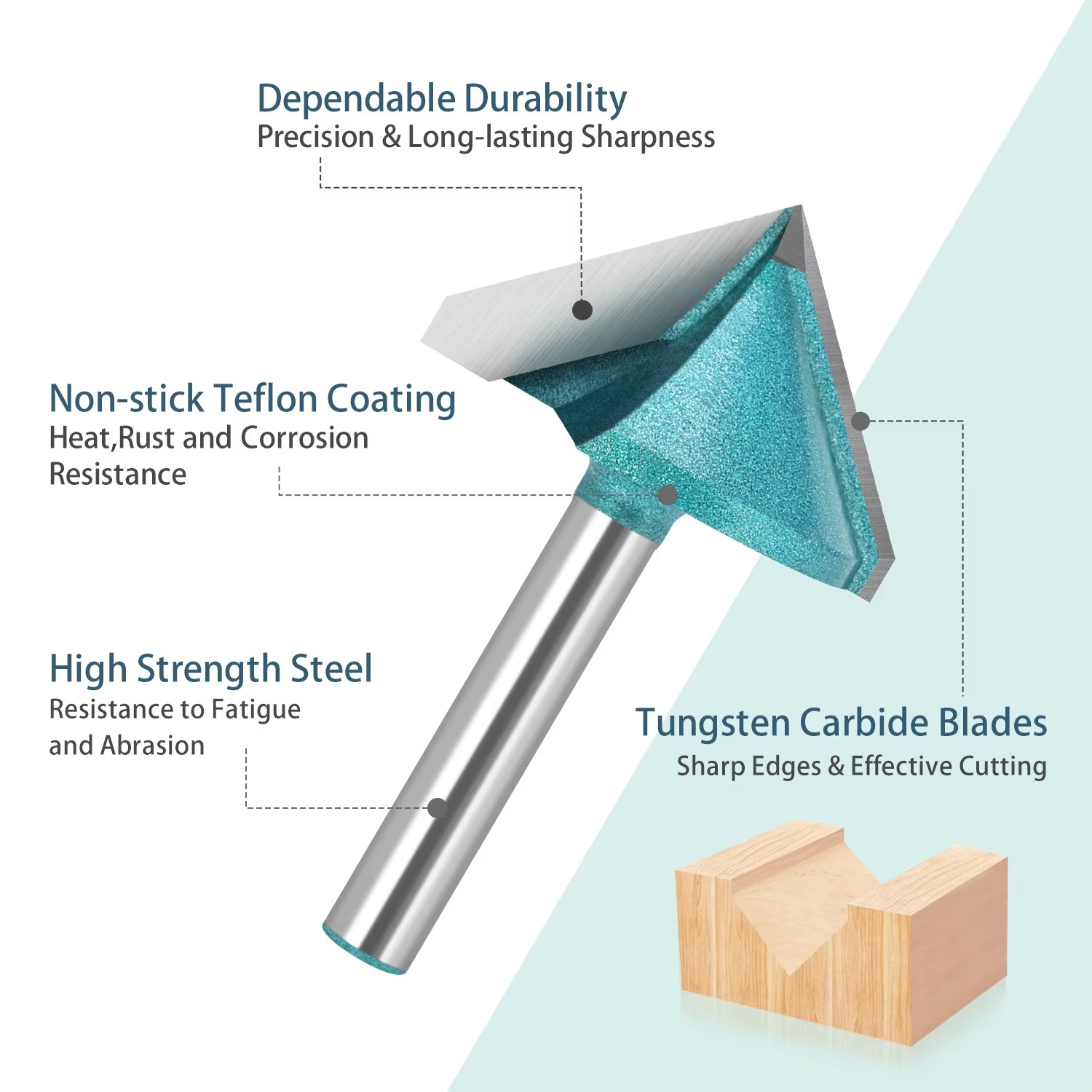 6mm V Bit CNC Solid Carbide En – обзор и цена Woodworking Nc