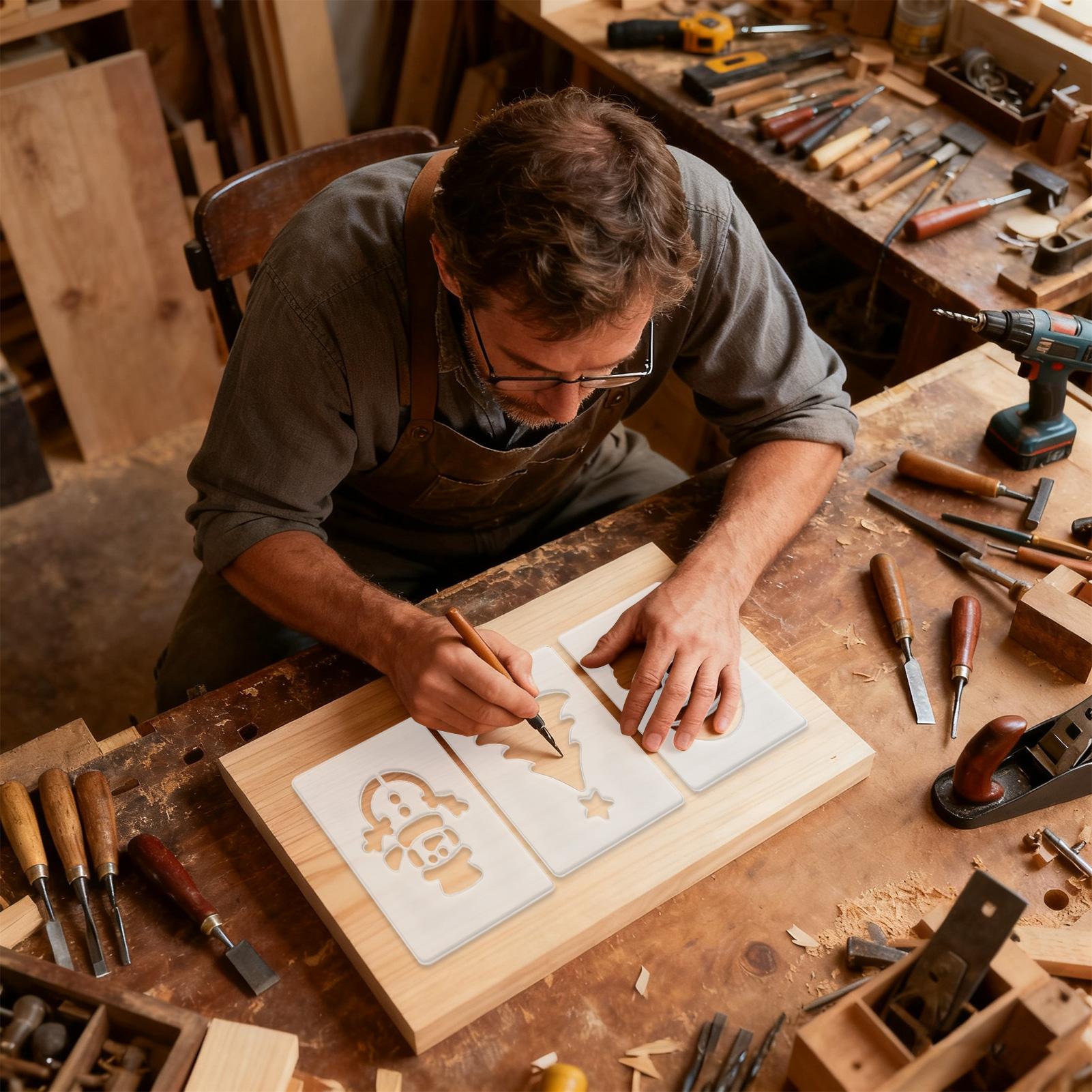 Christmas Stencil Portable Woo – обзор и цена Woodworking Women