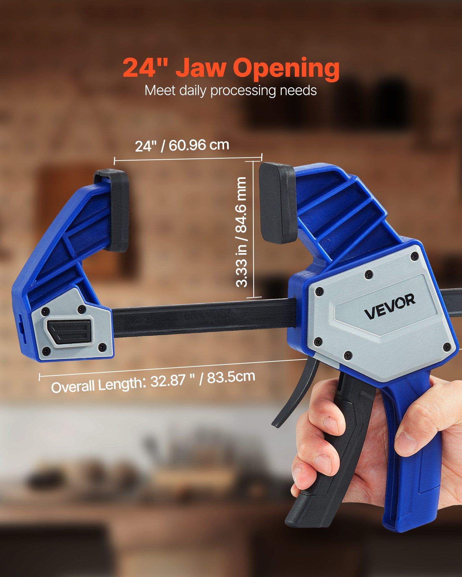 24 inch Bar Clamps 2-Pack One- – обзор и цена Woodworking Quick Clamps