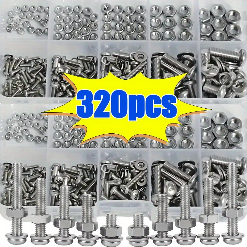 Hex Nuts and Bolt Set - 320 pi – обзор и цена Woodworking Shops