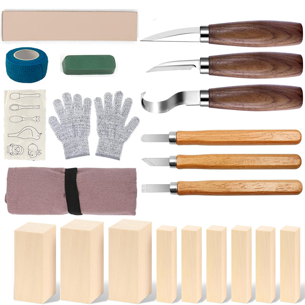 Carving Knife Gift Box Set 21- – обзор и цена Woodworking Knives