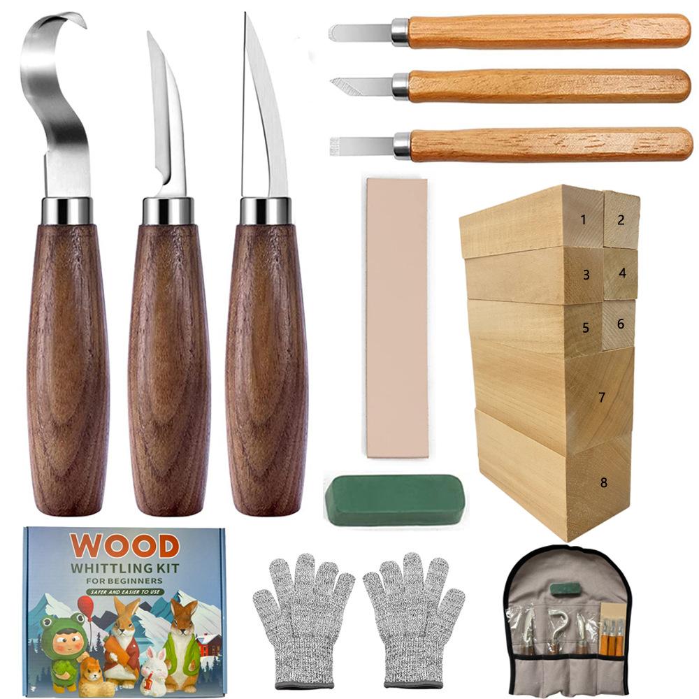 Carving Knife Gift Box Set 21- – обзор и цена Woodworking Knives