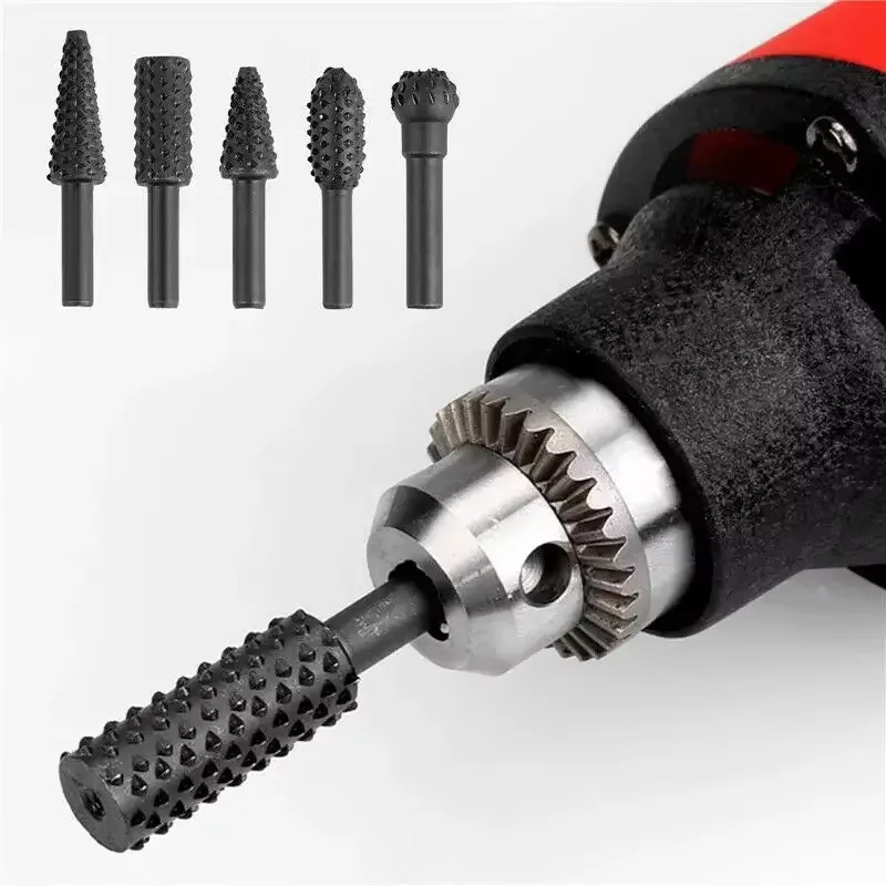 5pcs Rasp File Drill Bits Rasp – обзор и цена Woodworking Files And Rasps