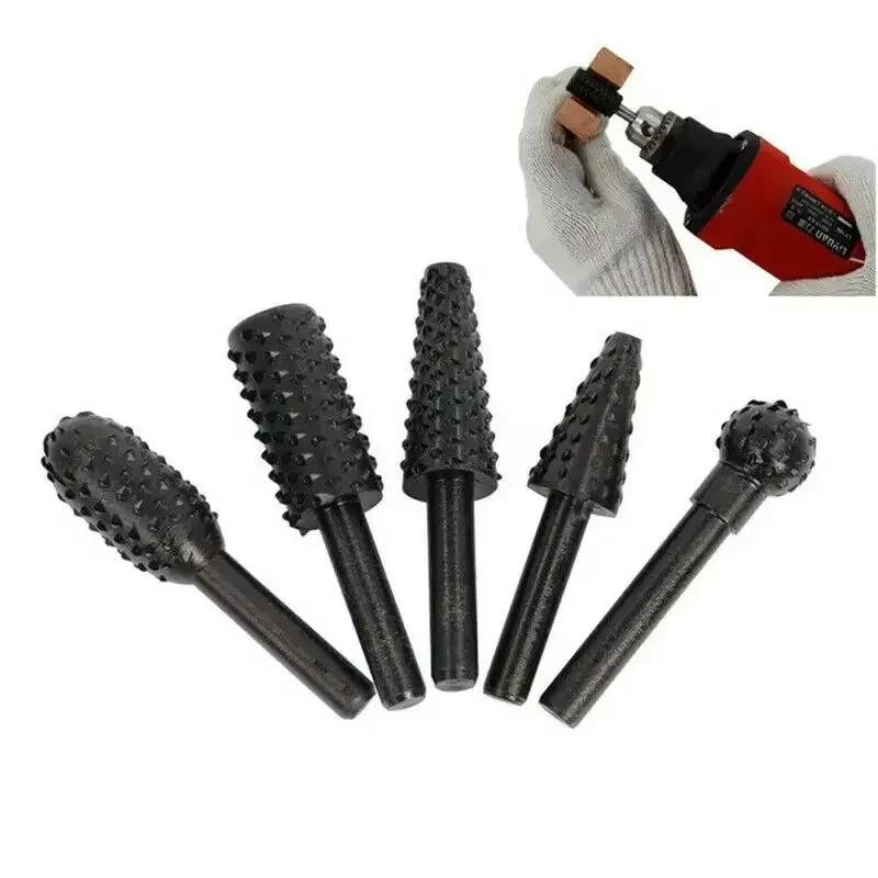 5pcs Rasp File Drill Bits Rasp – обзор и цена Woodworking Files And Rasps