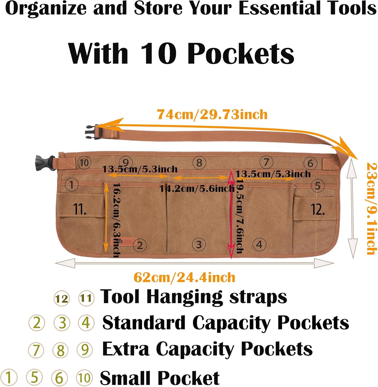 Canvas Work Tool Apron 10 Pock – обзор и цена Woodworking Apron