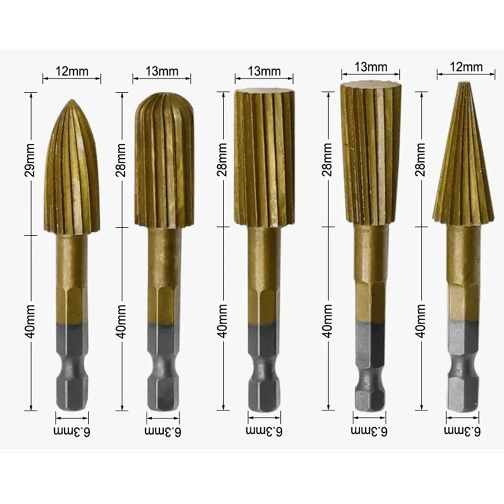 5Pcs Rotary Rasp File 6.3mm Bu – обзор и цена Woodworking Files And Rasps