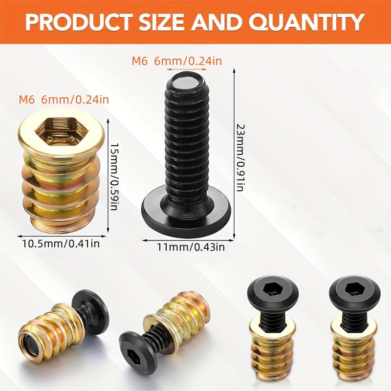 10PCS Nut Threaded Inserts Com – обзор и цена Woodworking Shops