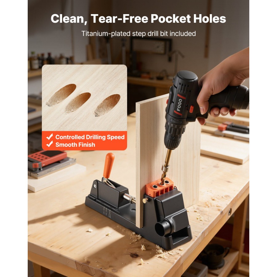Pocket Hole Jig Kit 1/2 to 1-1 – обзор и цена Woodworking Kit