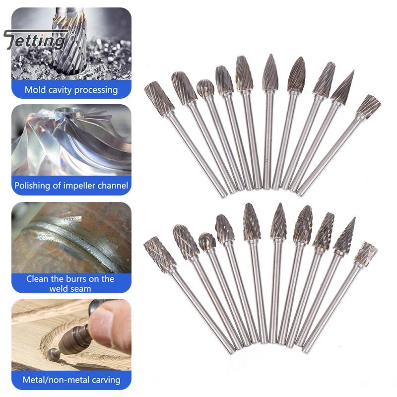 10Pcs Tungsten Carbide Burr Ki – обзор и цена Woodworking Files And Rasps