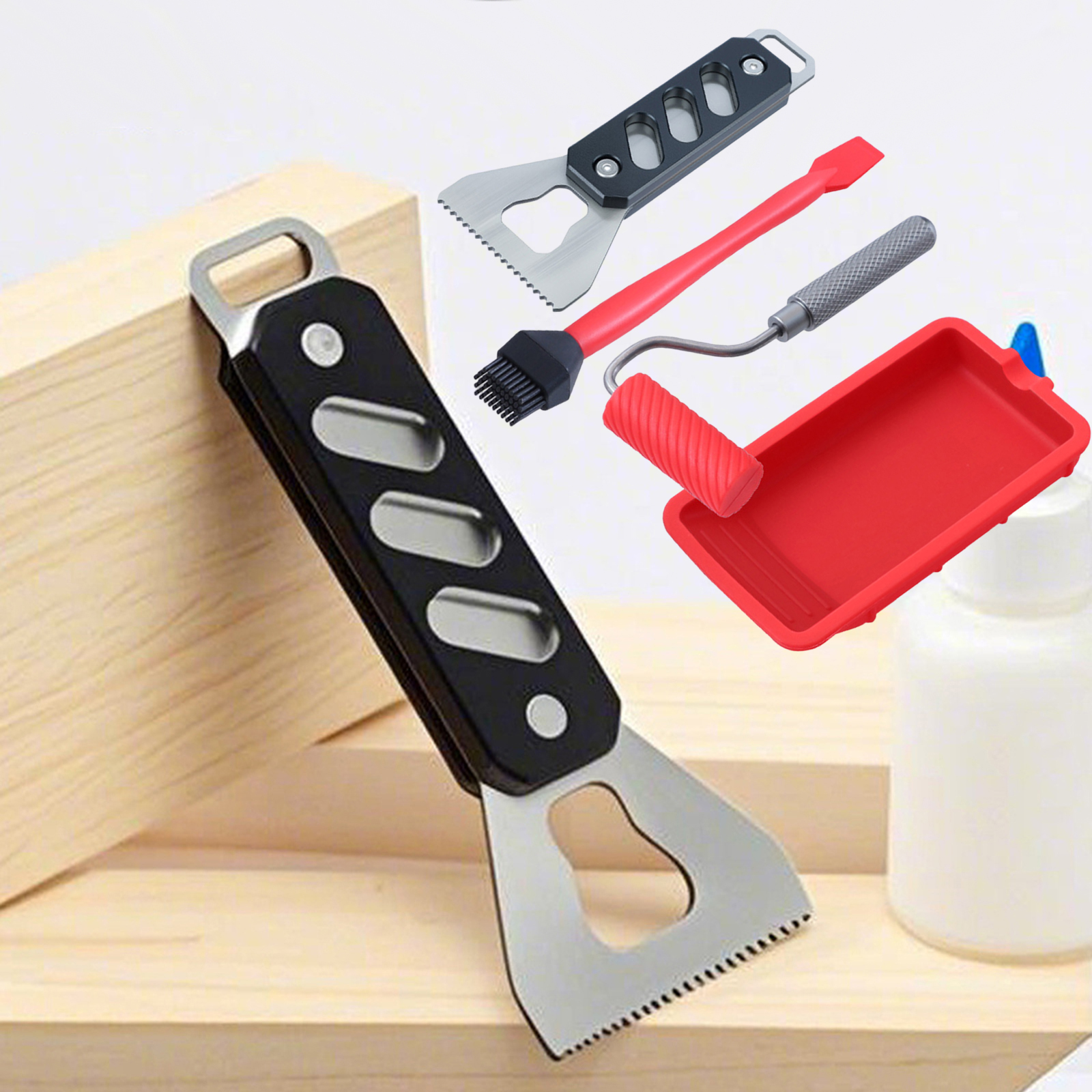Glue Spreader with Tray Reusab – обзор и цена Woodworking Glue Roller