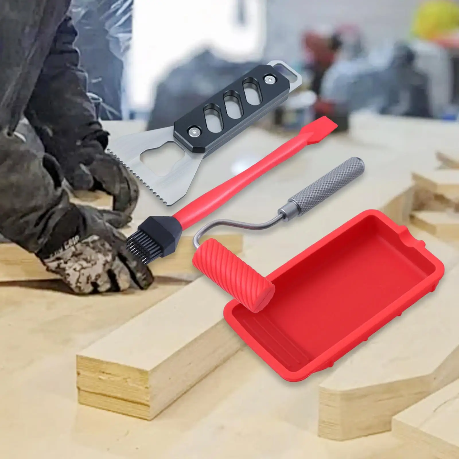 Glue Spreader with Tray Reusab – обзор и цена Woodworking Glue Roller