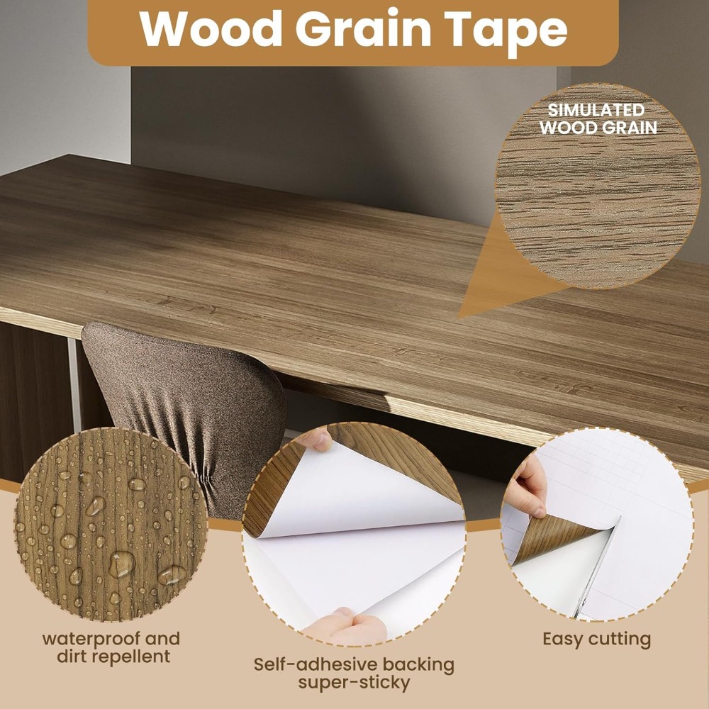 Waterproof Wood Grain Self Adh – обзор и цена Xfasten Woodworking Tape